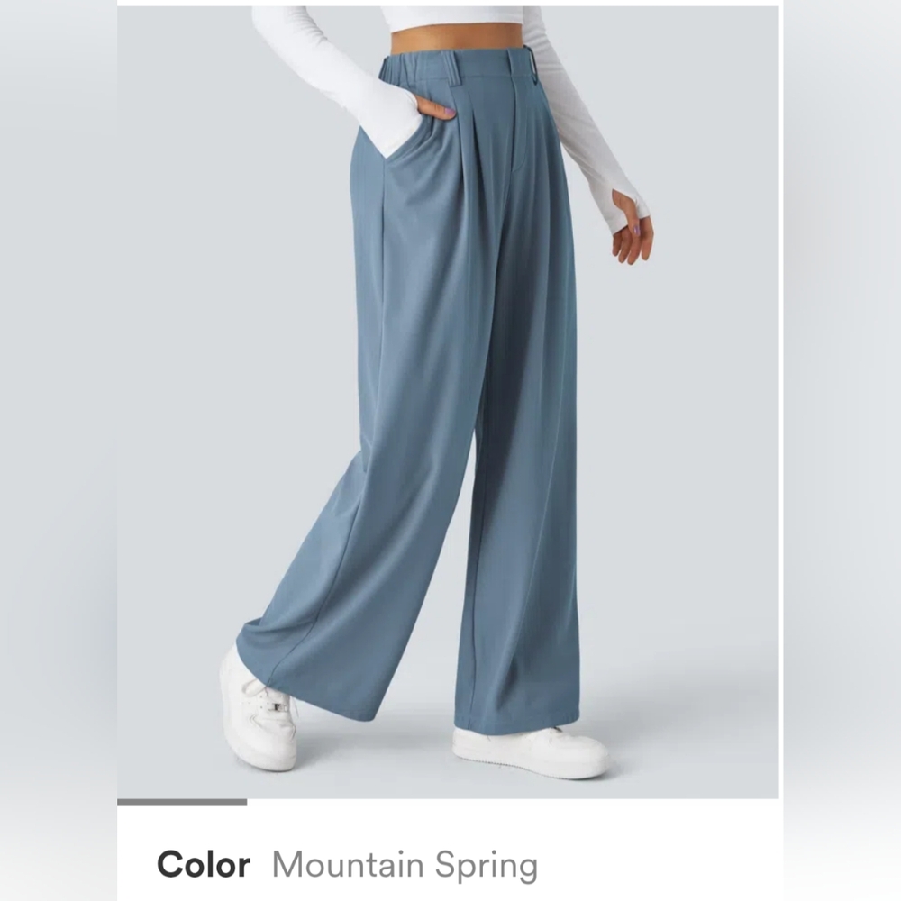 Halara Xs Mountain Spring High Waisted Side Pocket Wide Leg Pants - Picture 3 of 9